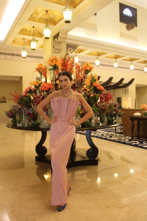 Light Ruffles Evening Dress