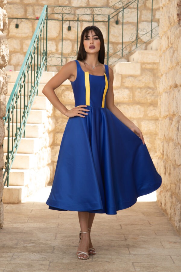 Royal Blue Flare Dress